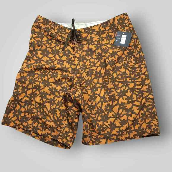 Stussy Board Shorts Mens 34 Baggy Surf Style Cargo Performance Floral Camo AOP - Picture 1 of 9
